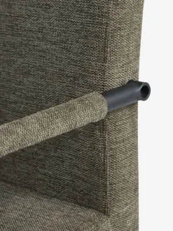 AABENRAA L120 tafel eiken + 4 ESPE stoelen olijf/zwart