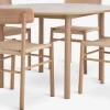 ALSTED Ø120 tafel eiken + 4 ISLEV stoelen eiken