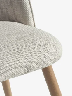 ALSTED Ø120 tafel eiken + 4 THORUP stoelen beige/eiken