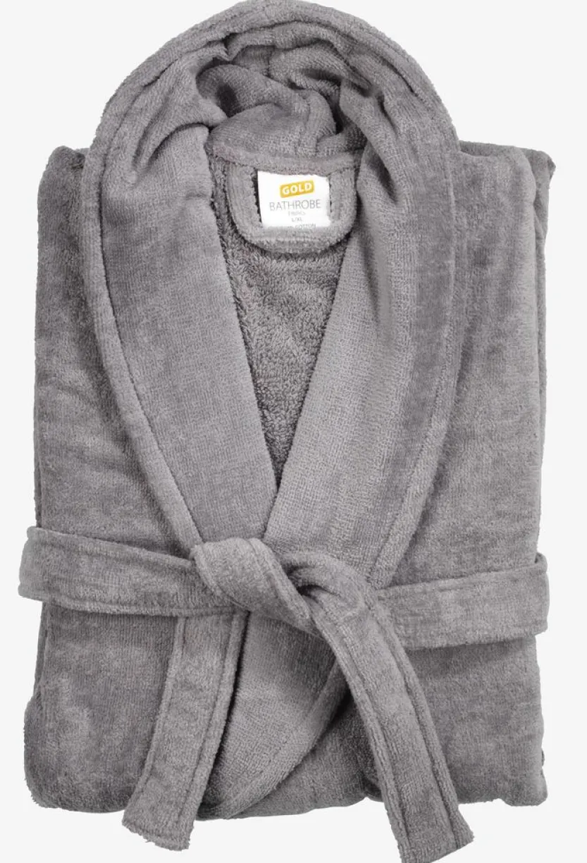 Badjas TIBRO S/M grijs