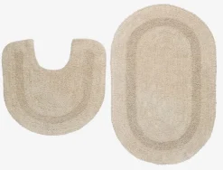 Badmatset LERDALA 2 stuks beige