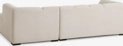 Bank ALLESE chaise longue rechts beige stof