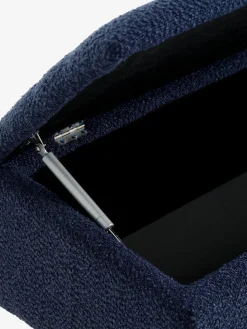 Bank BADSTED met opbergruimte donkerblauwe stof