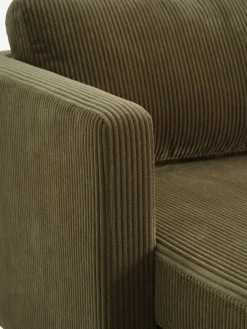 Bank FALSLEV chaise longue corduroy olijfgroen