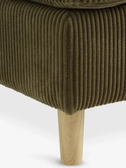 Bank FALSLEV chaise longue corduroy olijfgroen