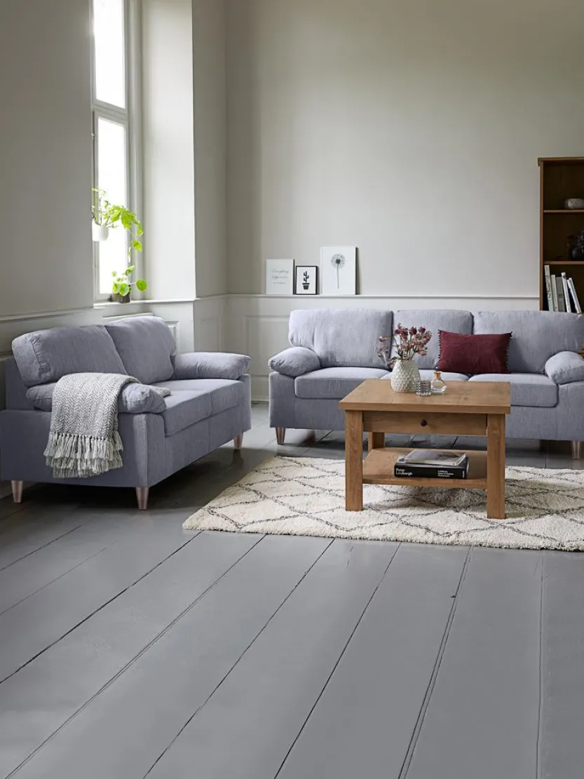 Bank GEDVED 2 stuks lichtgrijs