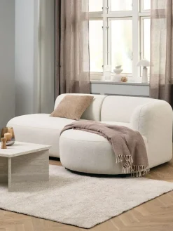 Bank JYLLINGE chaise longue beige teddy