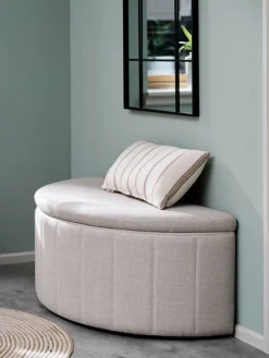 Bank KAPPEL met opbergruimte lichtzand