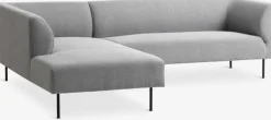 Bank KARE chaise longue links lichtgrijs