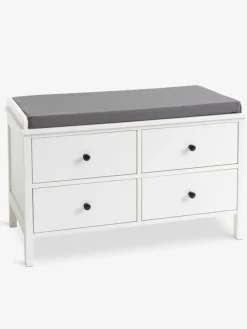 Bank TERPET 4 lades met kussen wit