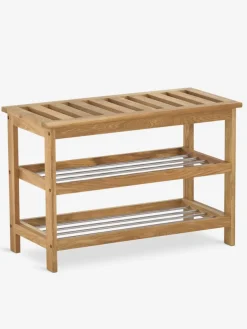 Bank TOMMERUP met schoenenrek eiken