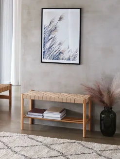 Bank VADEHAVET met schap eiken/naturel