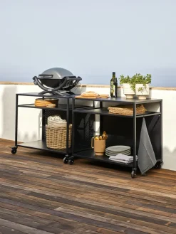 Barbecue tafel INDSLEV B50xL90 zwart