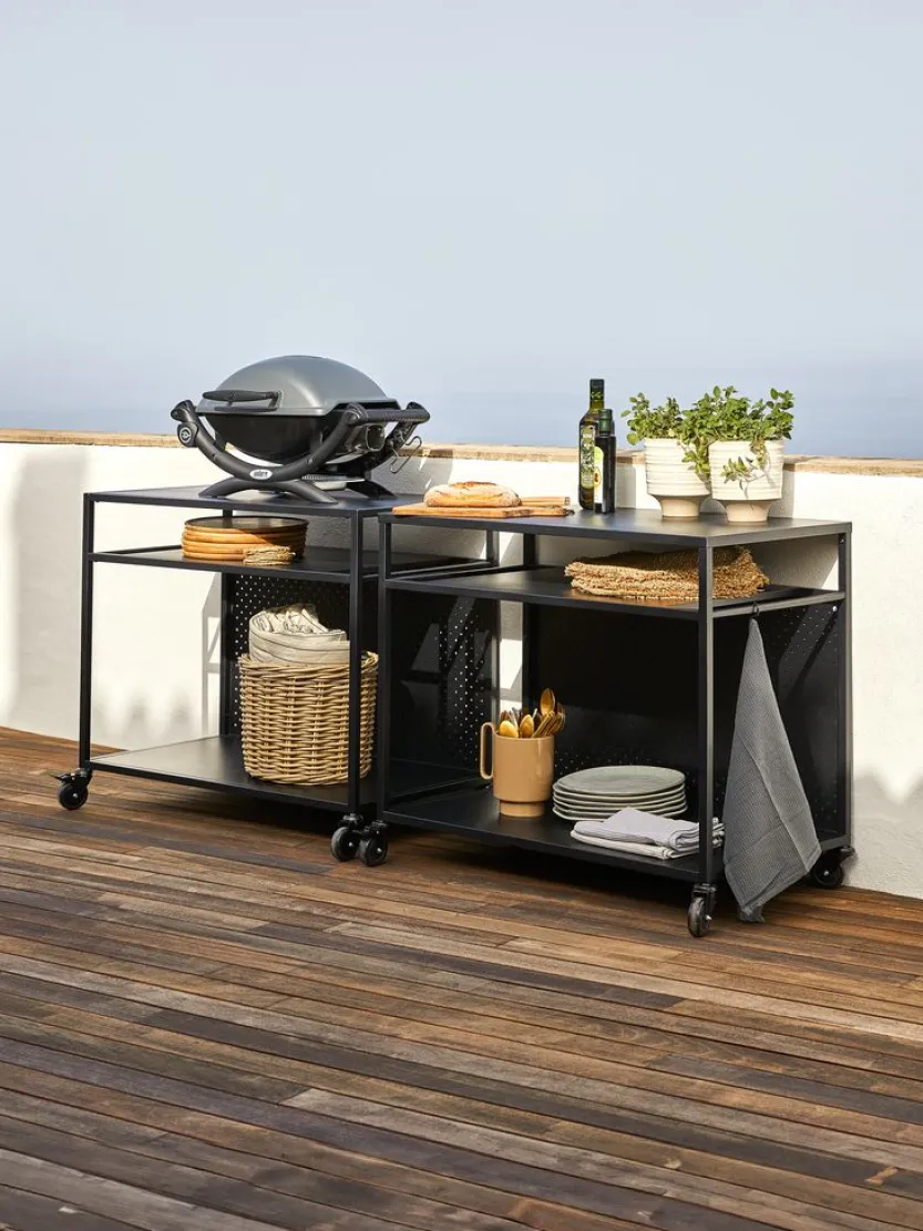 Barbecue tafel INDSLEV B50xL90 zwart