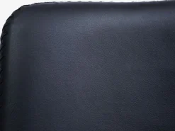 Barkruk BROAGER zwart kunstleer/chroom