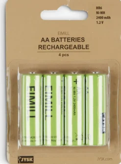 Batterij EIMILL oplaadbaar AA 4 stuks