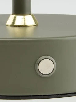 Batterijlamp KENT Ø16xH25cm groen met touch en timer