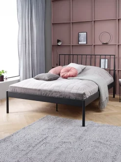 Bedframe ABILDRO 140x200 zwart