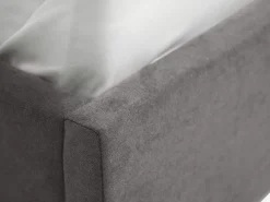 Bedframe HASLEV 140x200 opbergruimte donkergrijze stof