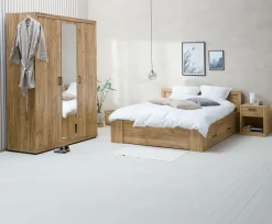 Bedframe LINTRUP 140x200 eiken