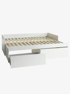 Bedframe TANGBJERG opbergruimte 90/180x200 wit