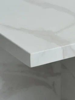 Bijzettafel GANDRUP 45x45 wit marmer kleur