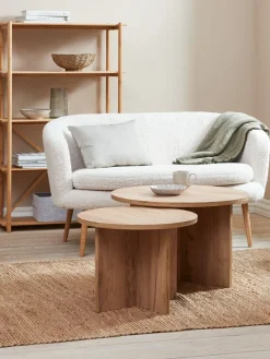 Bijzettafel KALVEHAVE Ø55 eiken kleur