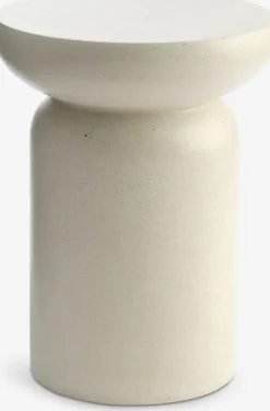 Bijzettafel LYDUM Ø34 grijs/beige vezelcement