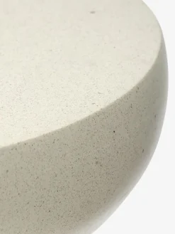 Bijzettafel LYDUM Ø34 grijs/beige vezelcement