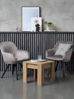 Bijzettafel VEDDE 50x50 wild eiken