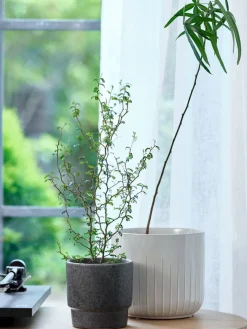 Bloempot KNUDSEN Ø20xH18 cm wit