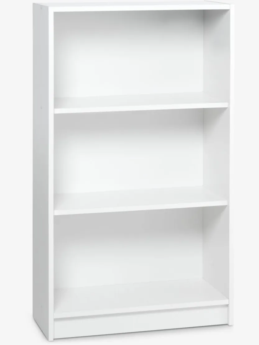Boekenkast HORSENS 3 schappen breed wit