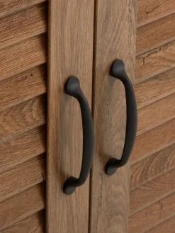 Boekenkast MANDERUP 2 deuren 3+1 schappen wild eiken