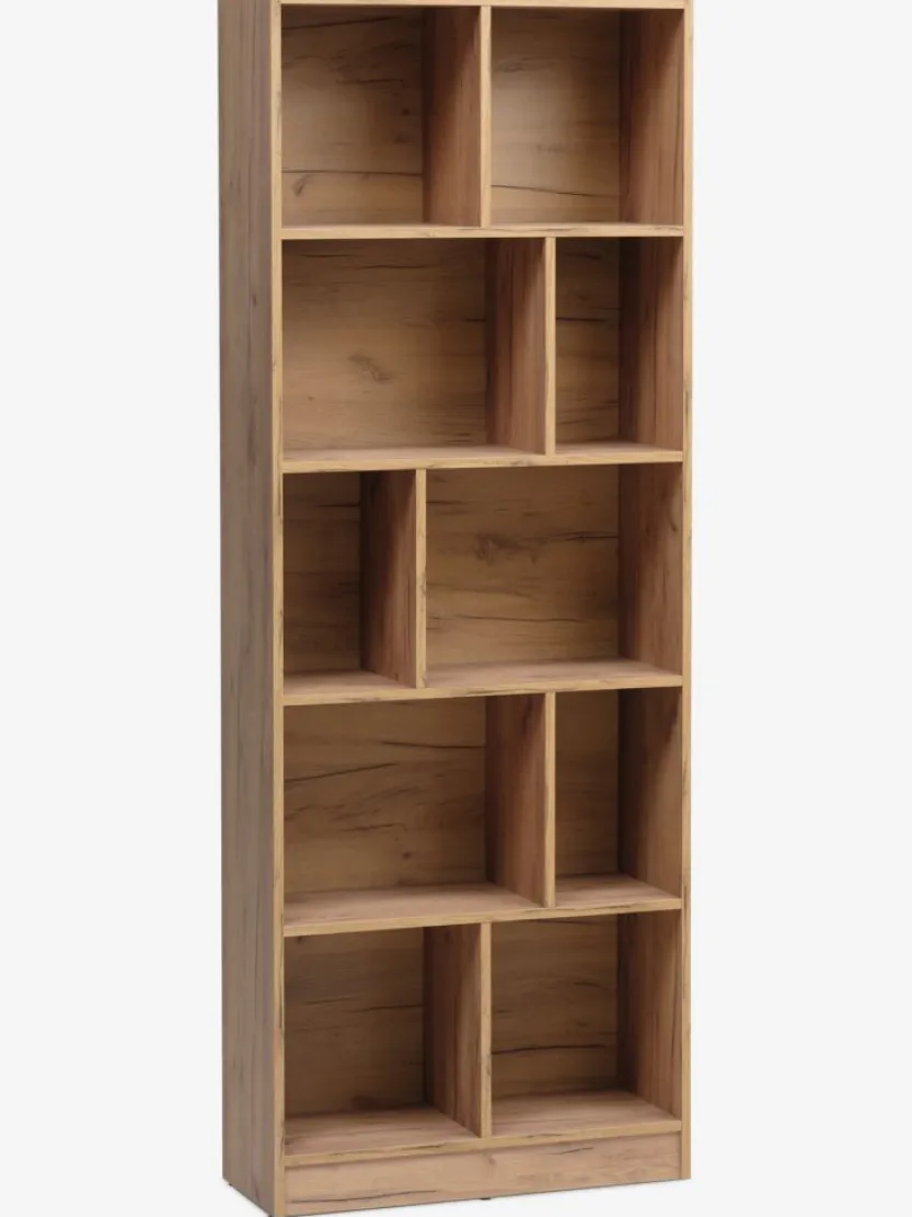 Boekenkast MOSBJERG 10 schappen eiken kleur