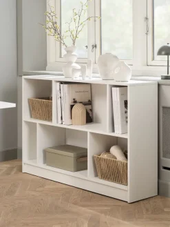 Boekenkast MOSBJERG 6 schappen wit