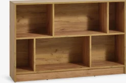 Boekenkast MOSBJERG 6 schappen eiken kleur