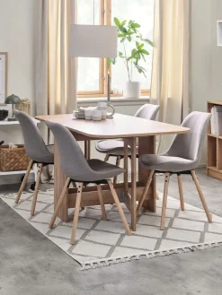 Boekenkast MOSBJERG 6 schappen eiken kleur