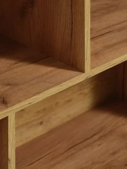 Boekenkast MOSBJERG 6 schappen eiken kleur