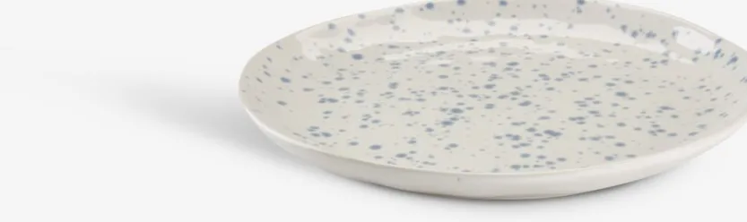 Bord ALF Ø21cm met blauw patroon