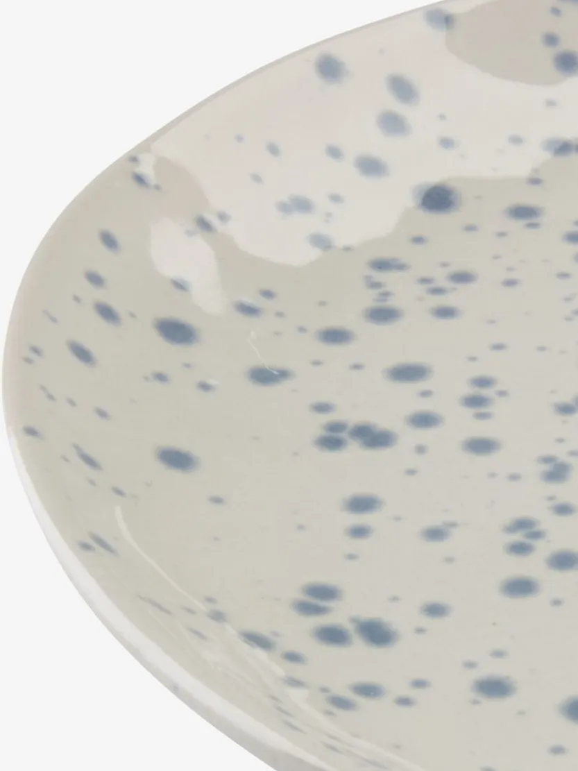 Bord ALF Ø21cm met blauw patroon