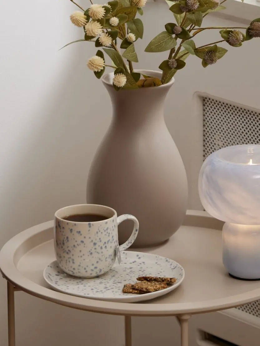 Bord ALF Ø21cm met blauw patroon