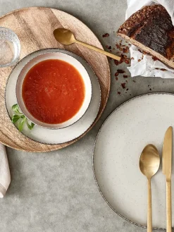 Bord FERDUS Ø19 cm porselein beige