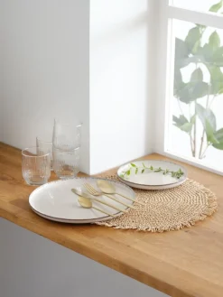 Bord FERDUS Ø27cm porselein beige