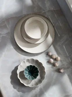 Bord FERDUS Ø27cm porselein beige