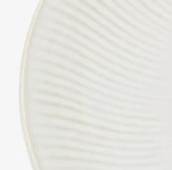 Bord STEFFEN Ø27cm aardewerk wit