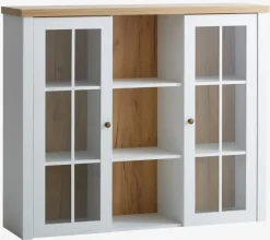 Bovenbouw MARKSKEL 2 deuren wit/eiken kleur