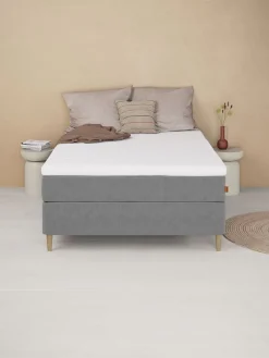 Boxspring 140x200 GOLD C75 latex grijs-23