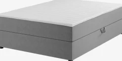 Boxspring 140x200 PLUS C40 opbergruimte grijs-23
