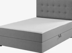 Boxspring 140x200 PLUS C40 opbergruimte grijs-23