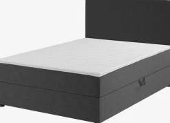 Boxspring 140x200 PLUS C40 opbergruimte grijs-40